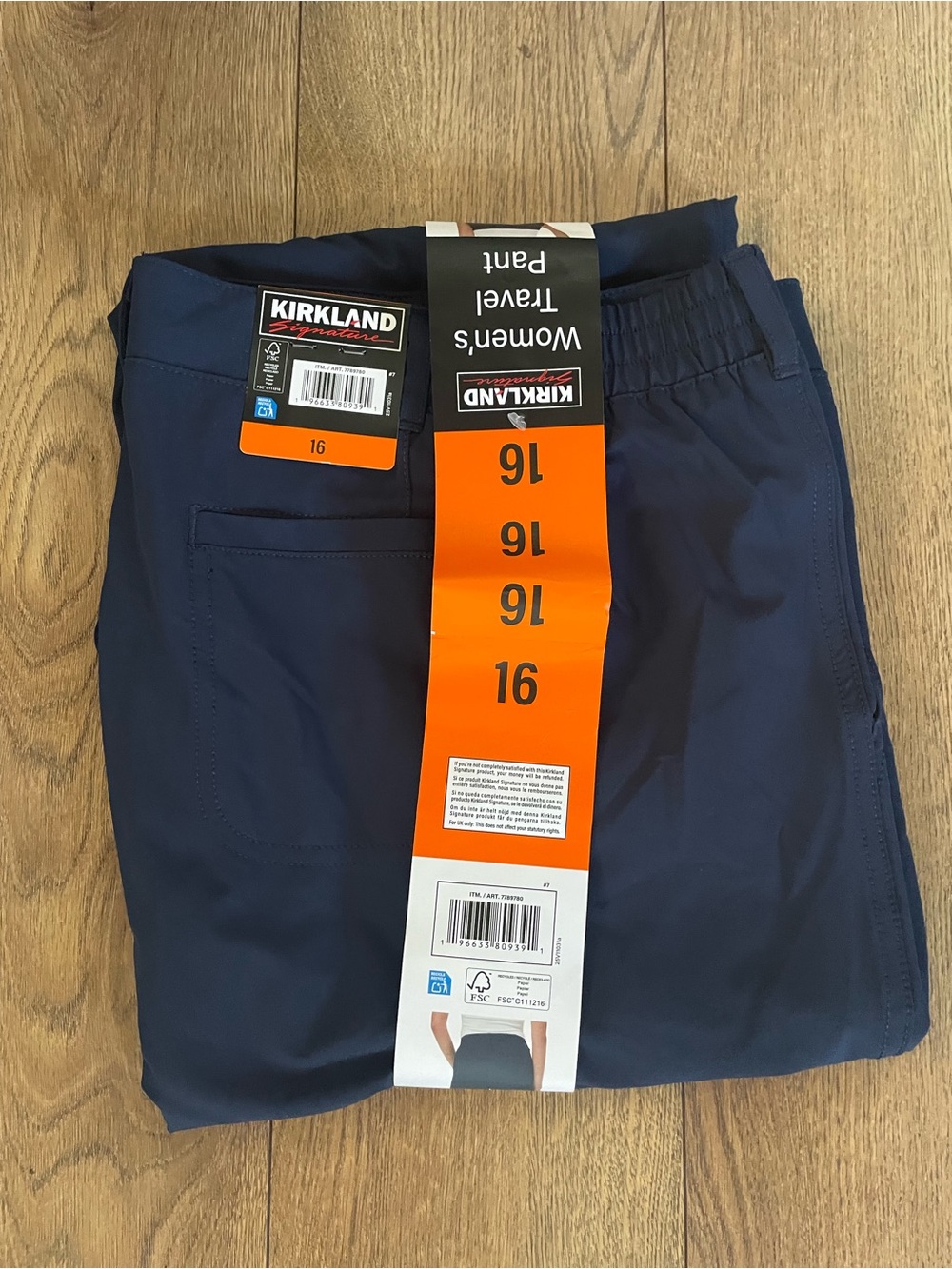 Kirkland Signature Women's Travel Ankle Pant, Navy - Picture 12 of 12
